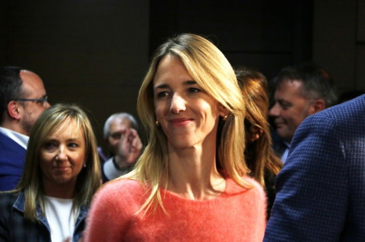 Álvarez de Toledo en l'acte del PP a Lleida.