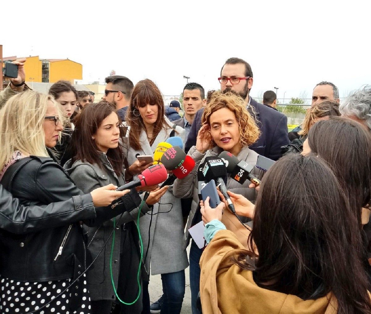 Batet atenent els mitjans a Mataró