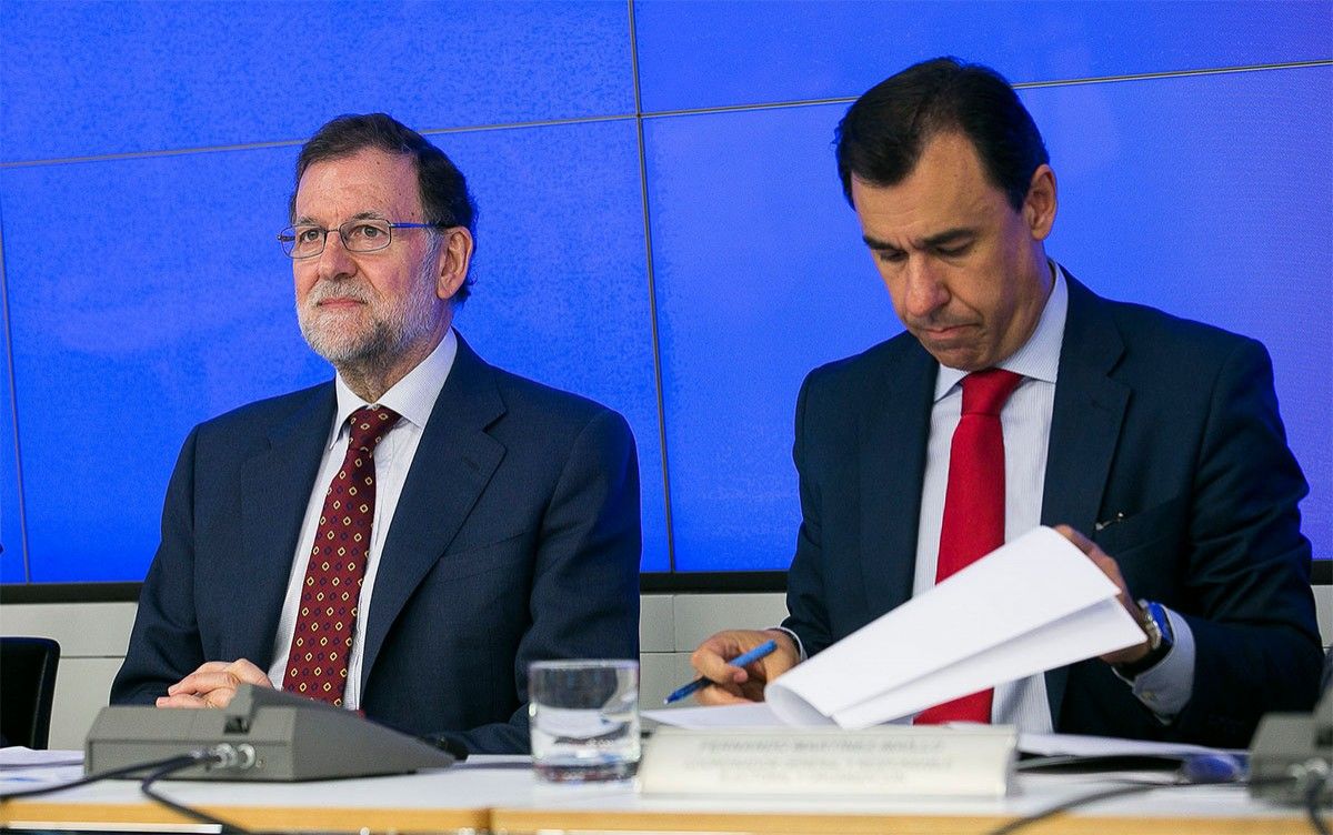 Rajoy, en una reunió recent del comitè executiu del PP