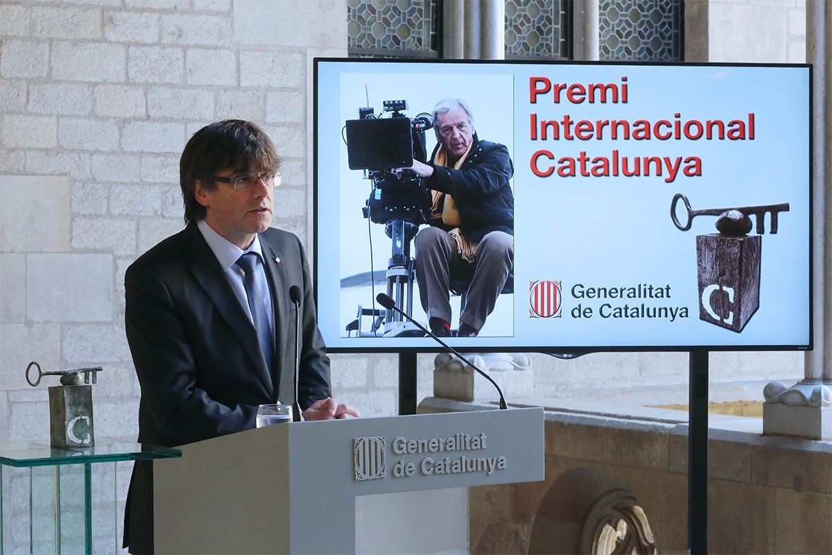 Carles Puigdemont ha anunciat la concessió del Premi Internacional Catalunya