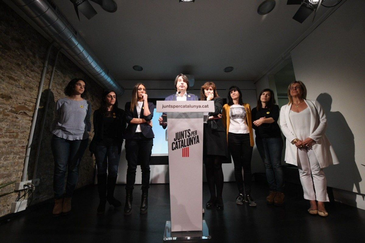 Roda de premsa de Junts per Catalunya