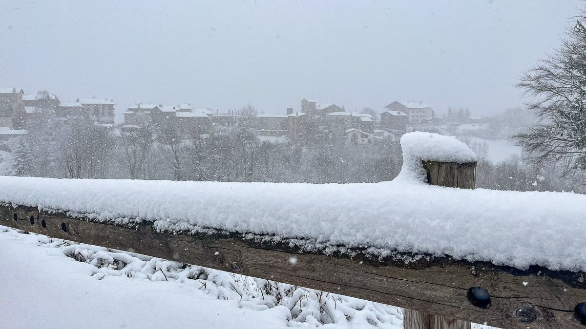 Neu a Molló, en una imatge d'arxiu