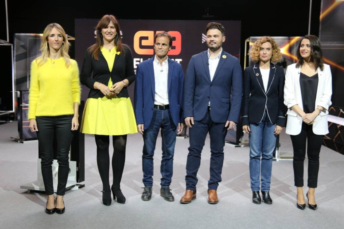 Els candidats catalans del 28-A, abans del debat de TV3.