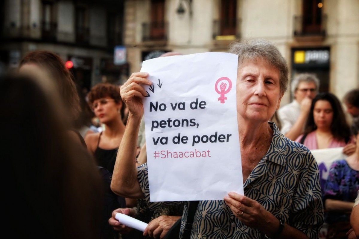 Barcelona protesta contra Luis Rubiales