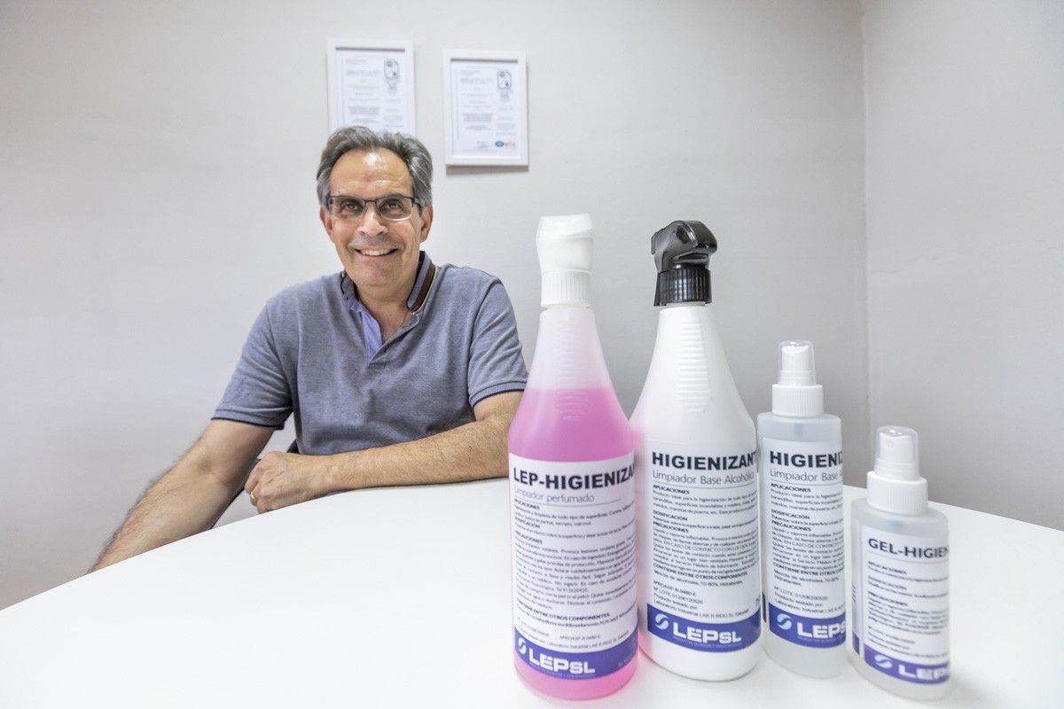El creador del líquid desinfectant, Jordi Bosch
