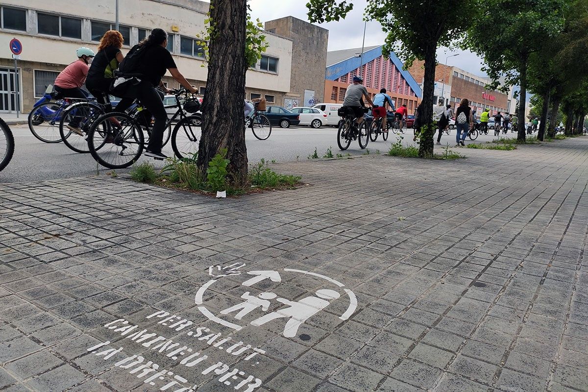 Les bicicletes han demanat tenir més protagonisme a la ciutat 