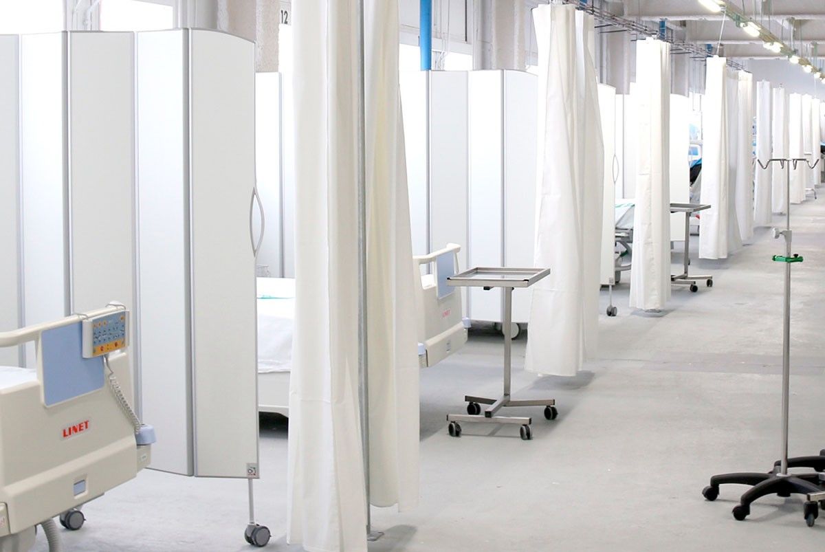 Llits d'una nou espai de l'hospital 