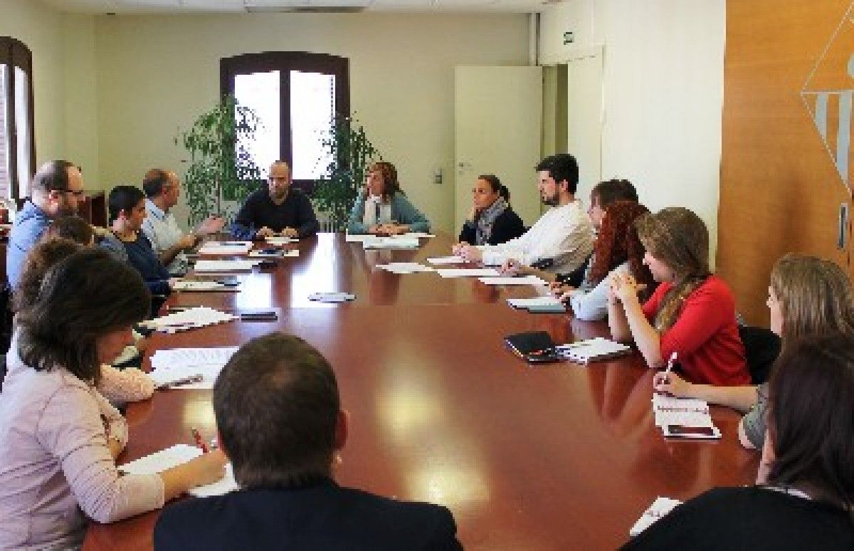 Imatge de la reunió que s'ha celebrat a l'Ajuntament