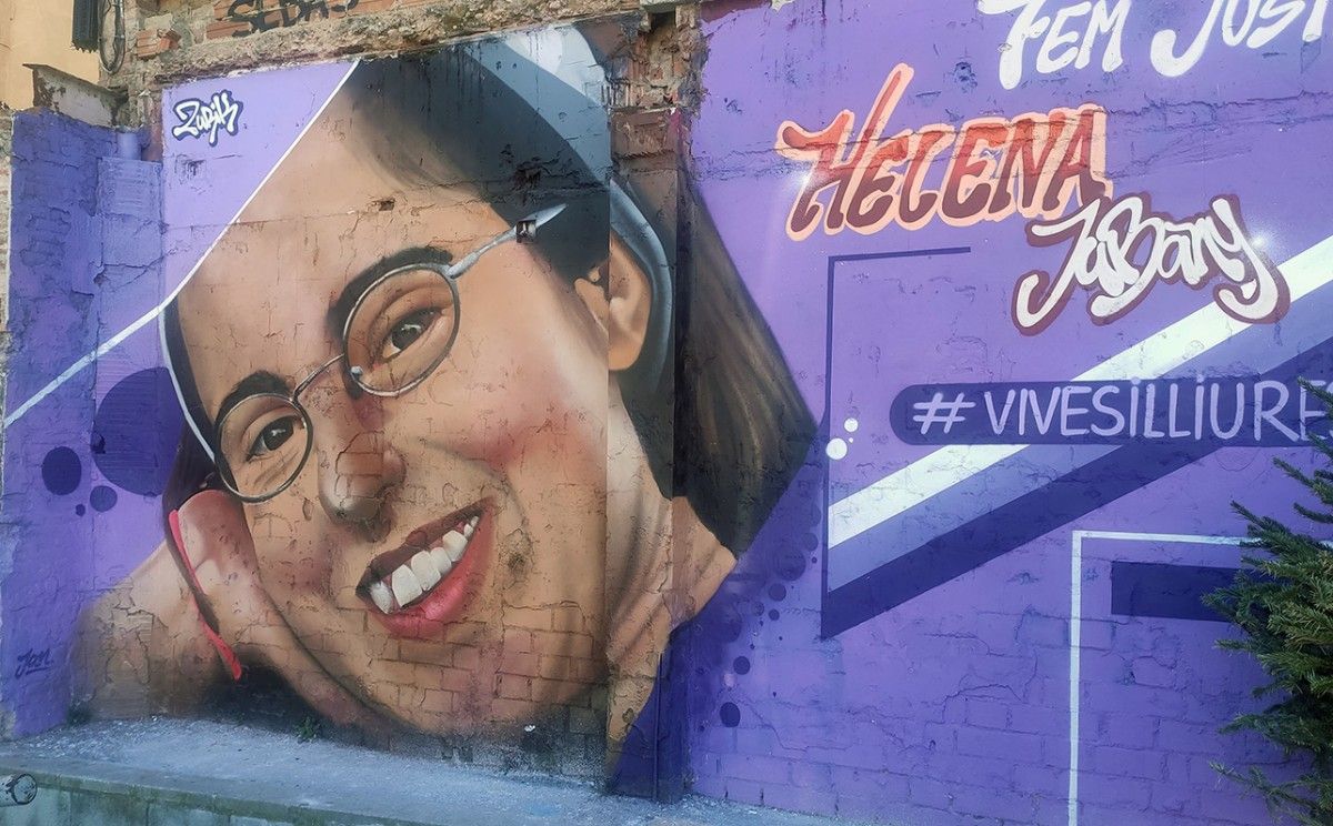 El nou mural en record d'Helena Jubany a Sabadell 