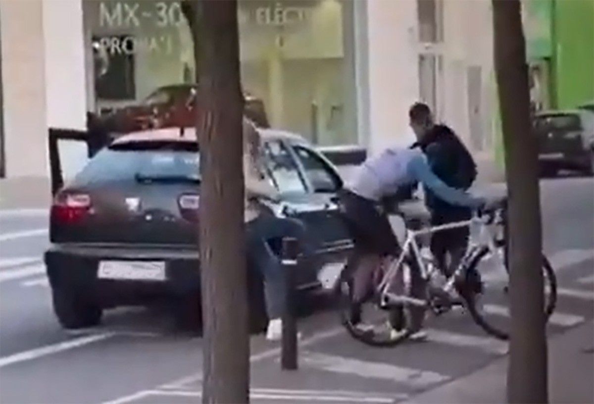 L'agressió al ciclista