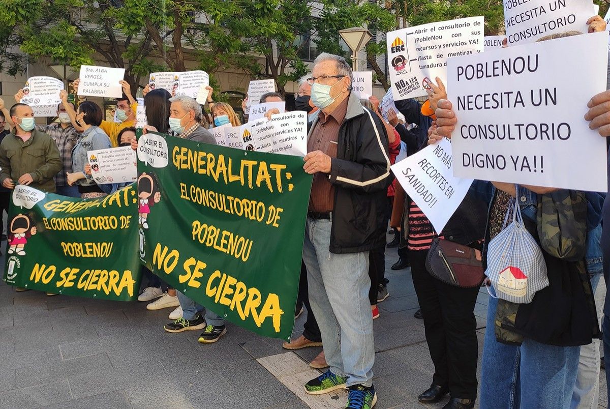 La mobilització a la plaça Sant Roc