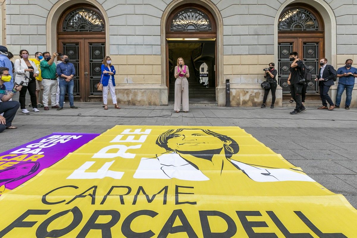 La benvinguda de Carme Forcadell després de ser indultada