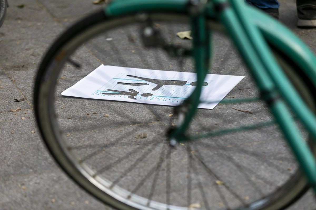 Les pintades de bicicletes a la via pública