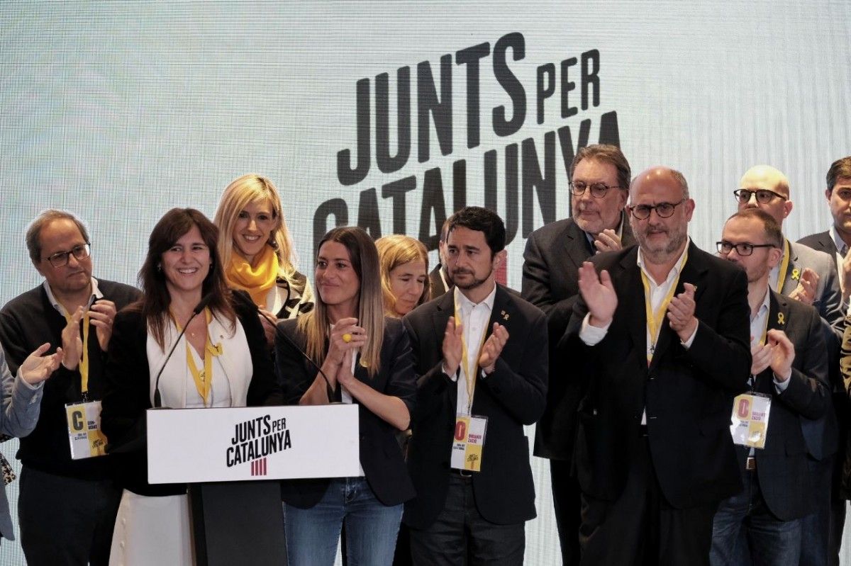 Nit electoral de Junts per Catalunya, amb Laura Borràs al capdavant