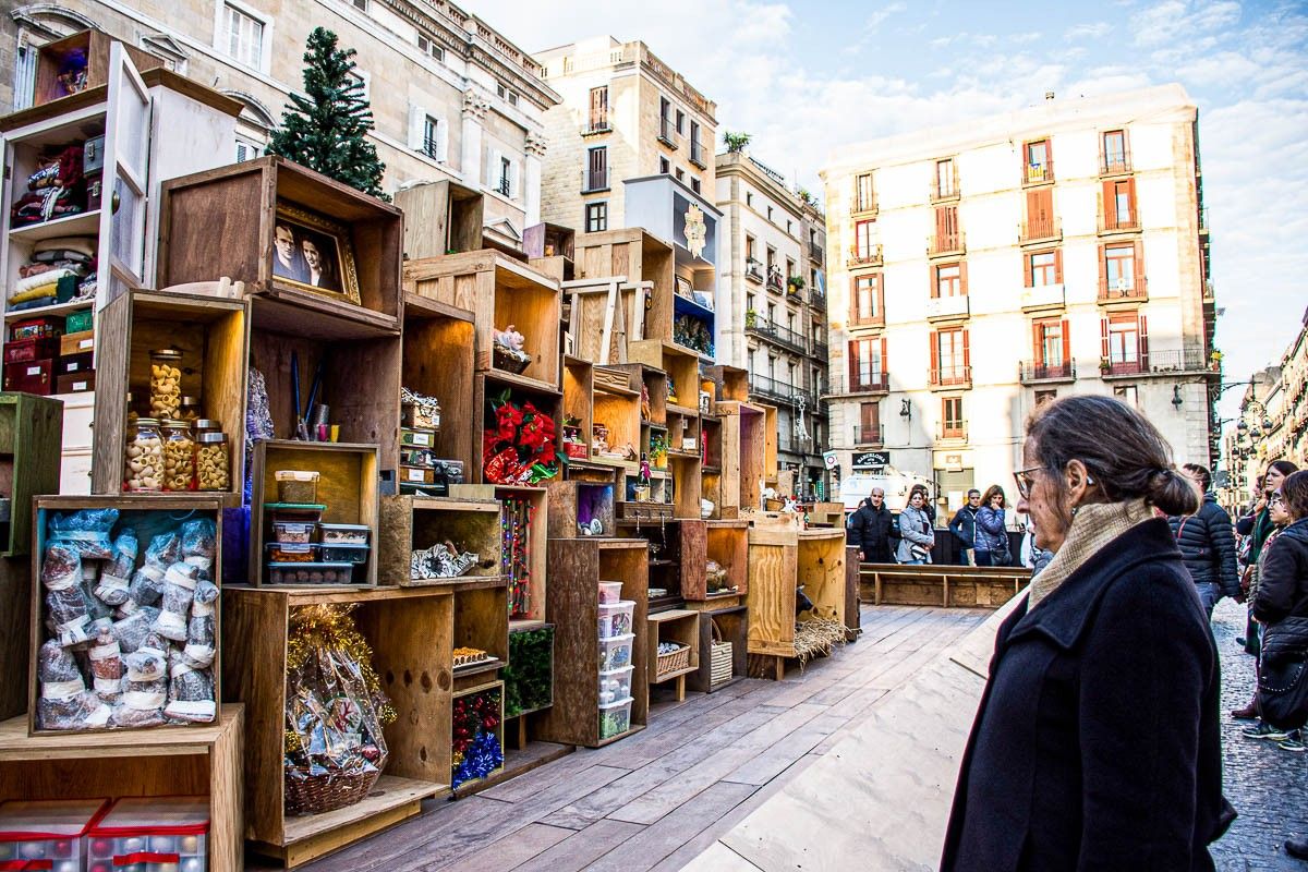 El pessebre de la plaça Sant Jaume del 2019