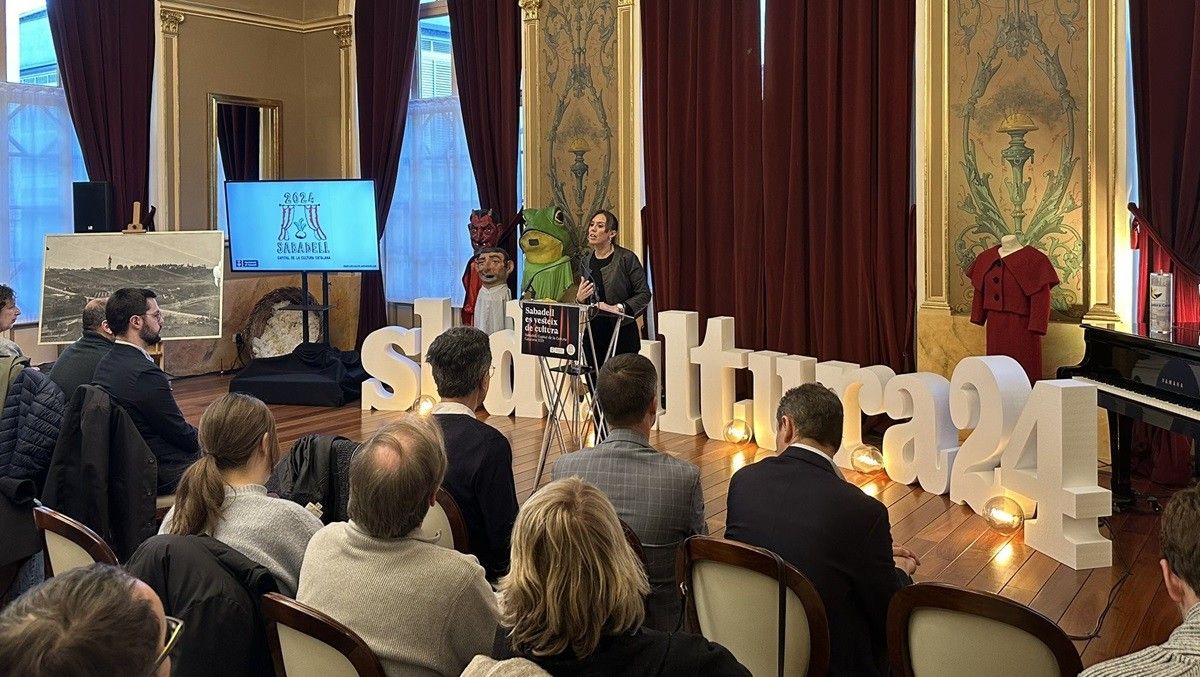 L'alcaldessa, Marta Farrés, presenta la programació de Sabadell Capital de la Cultura Catalana 2024