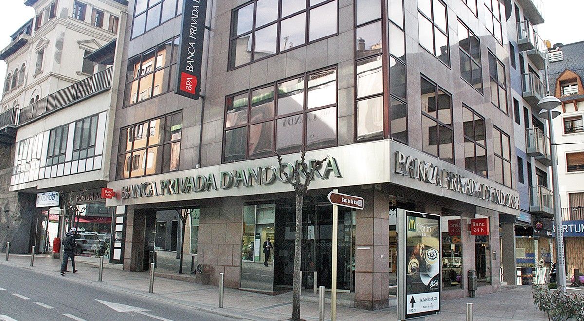 Un edifici de la Banca Privada d'Andorra (BPA) a Andorra la Vella