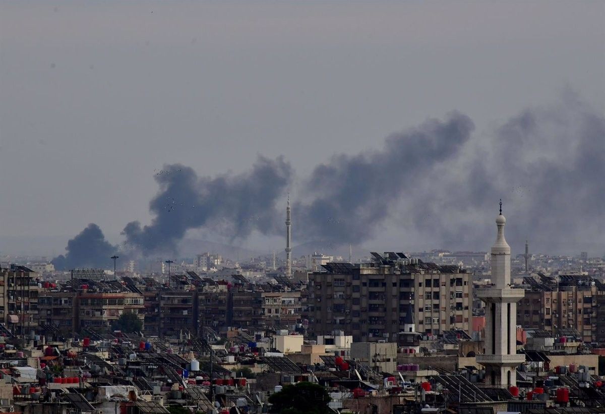 Imatge d'arxiu d'un atac israelià sobre Damasc el novembre de 2023