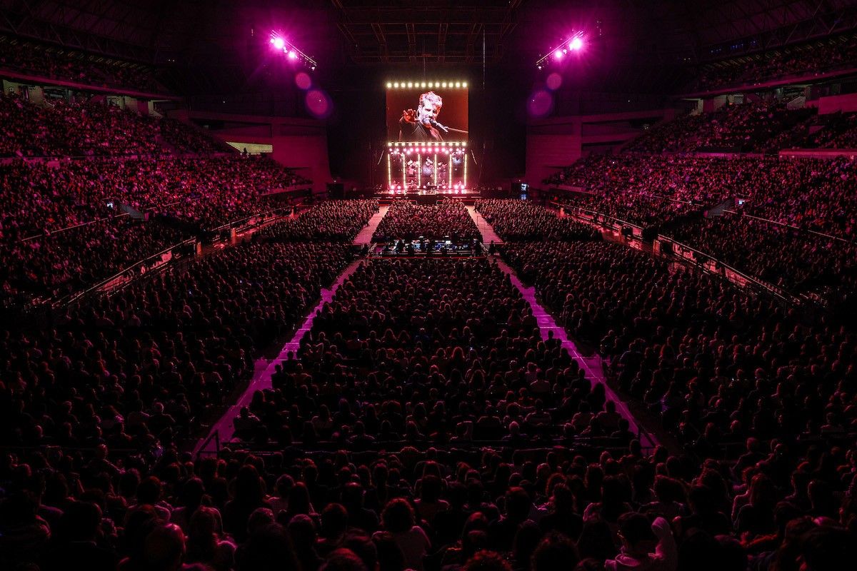 Un instant del concert de Dausà al Sant Jordi