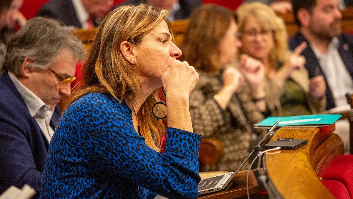 Cristina Casol, en un ple del Parlament.