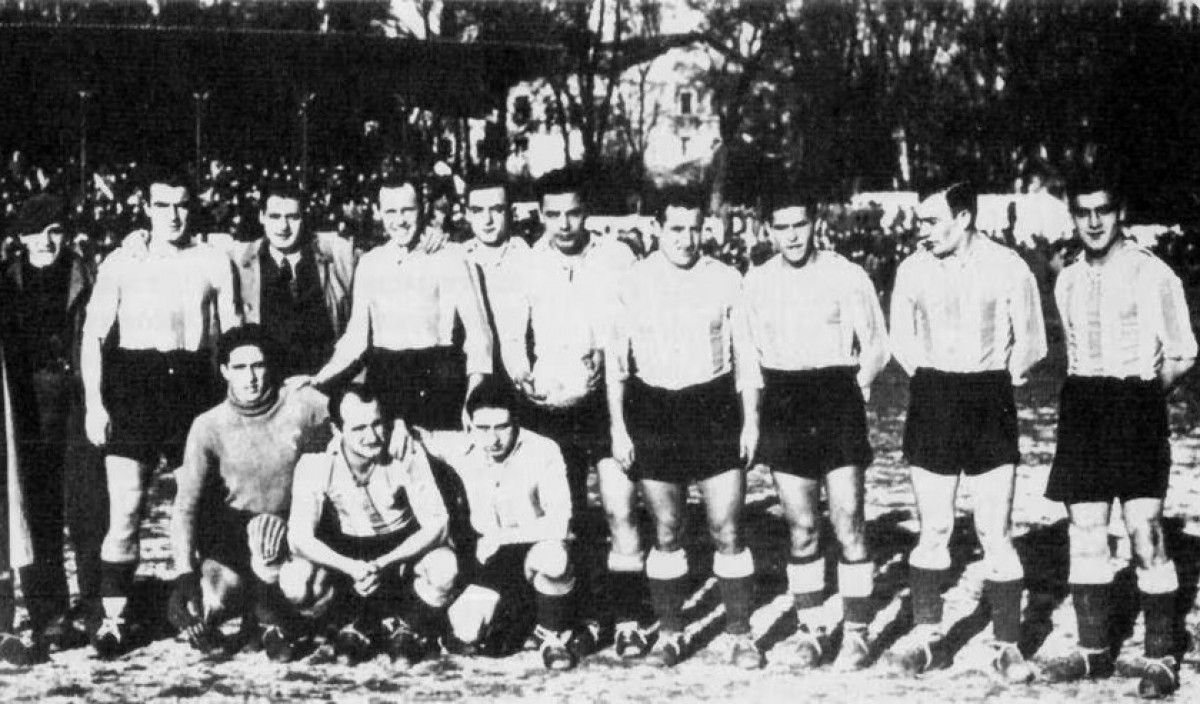 L'equip de l’Alabès que va guanyar la Copa Brigades de Navarra de 1938