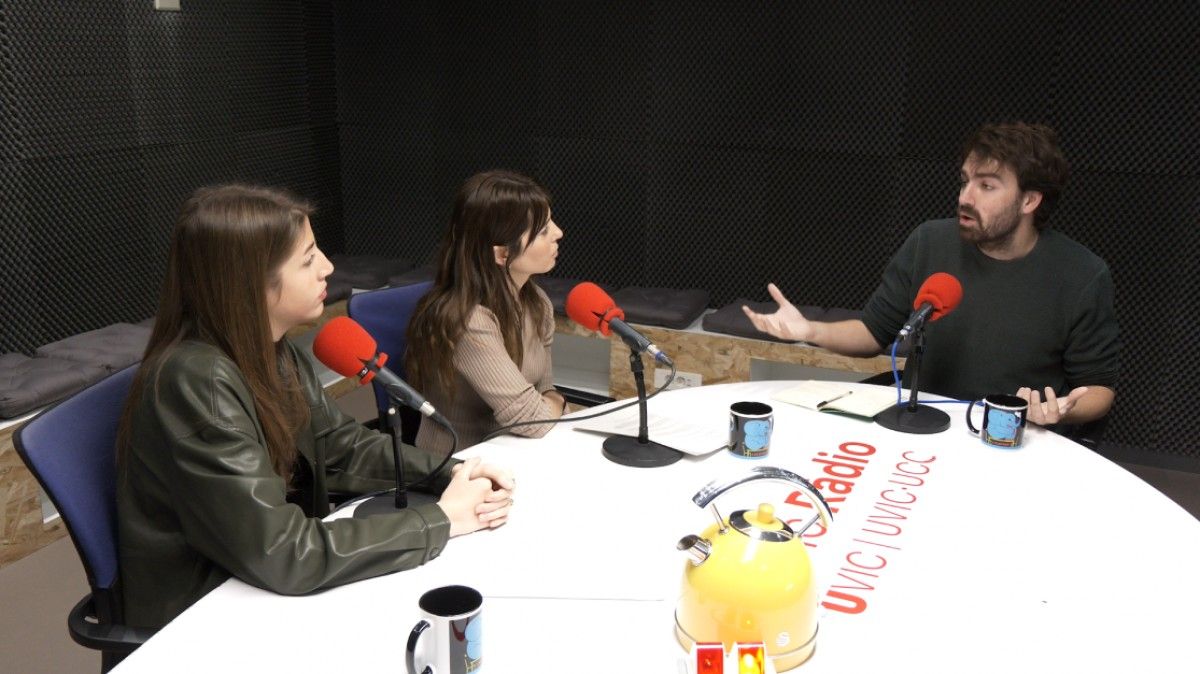 Sánchez, Ramentol i Espluga durant la gravació de l'episodi