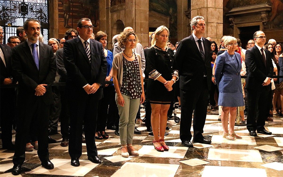 Els exconsellers de Puigdemont el dia que van deixar el Govern