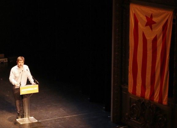 Jordi Sànchez en l'acte celebrat aquest dijous a Sabadell