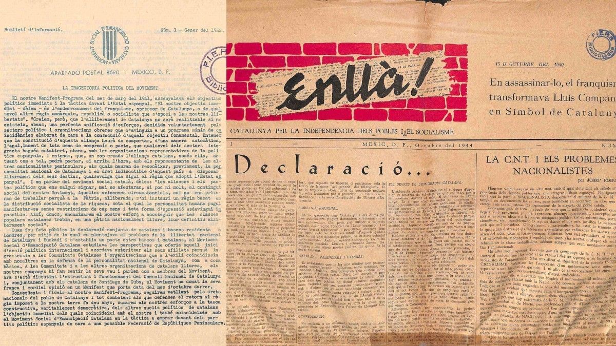 Butlletí del Moviment Social d’Emancipació Catalana i la revista «ENLLÀ. Per la independència dels pobles i el socialisme»