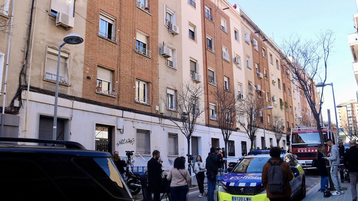 Els edificis afectats del carrer Canigó de Badalona