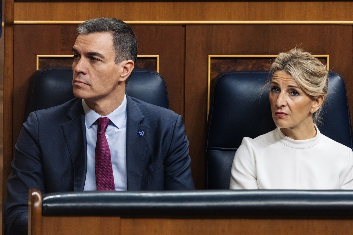 Pedro Sánchez i Yolanda Díaz, al Congrés