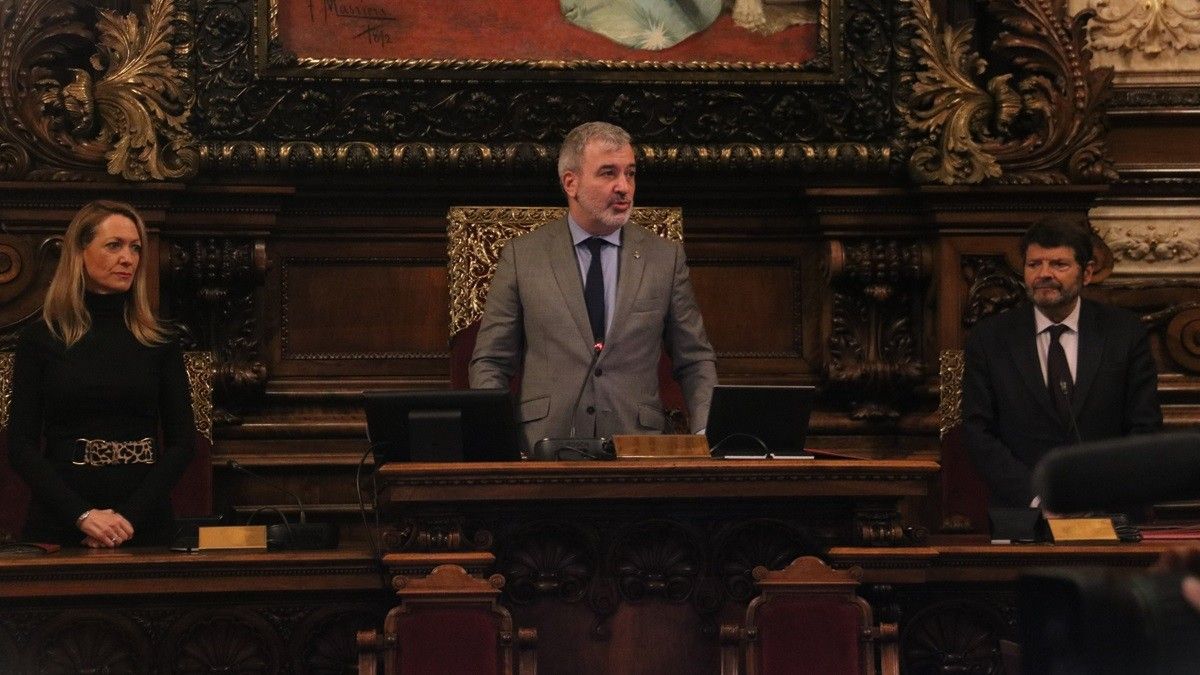 Jaume Collboni, aquest matí, al plenari municipal