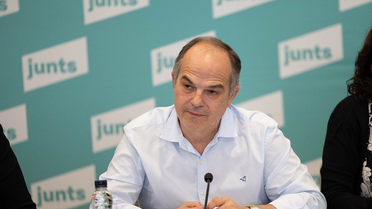 Jordi Turull, durant una executiva de Junts.