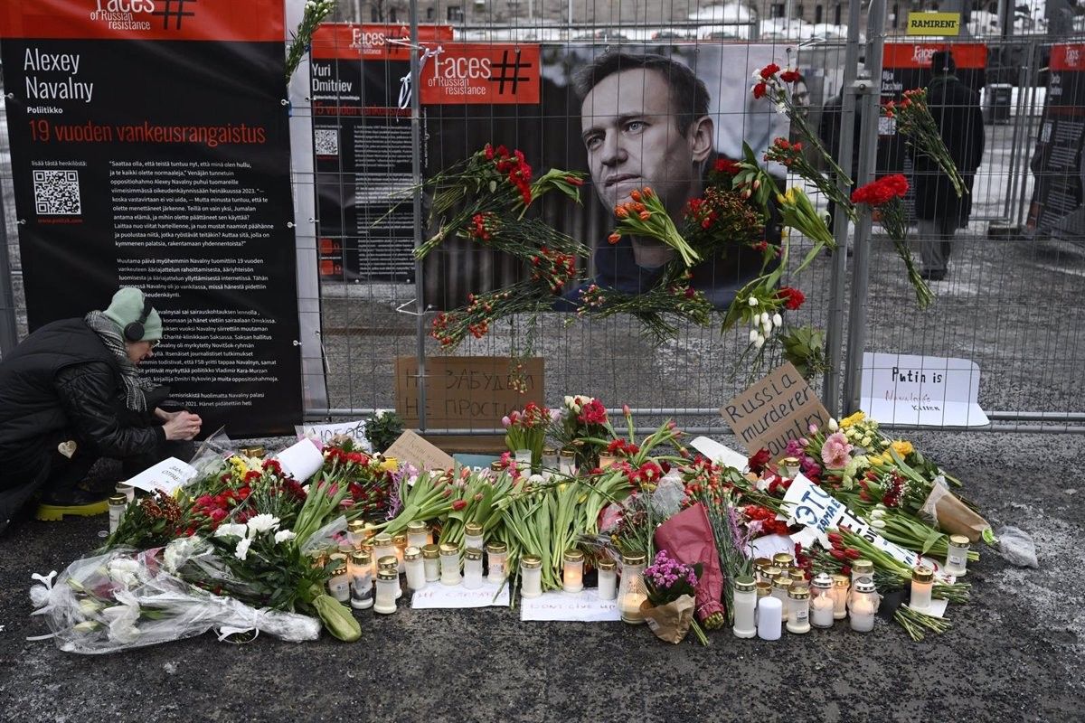 Un dels memorials en record a l'opositor Alexei Navalni