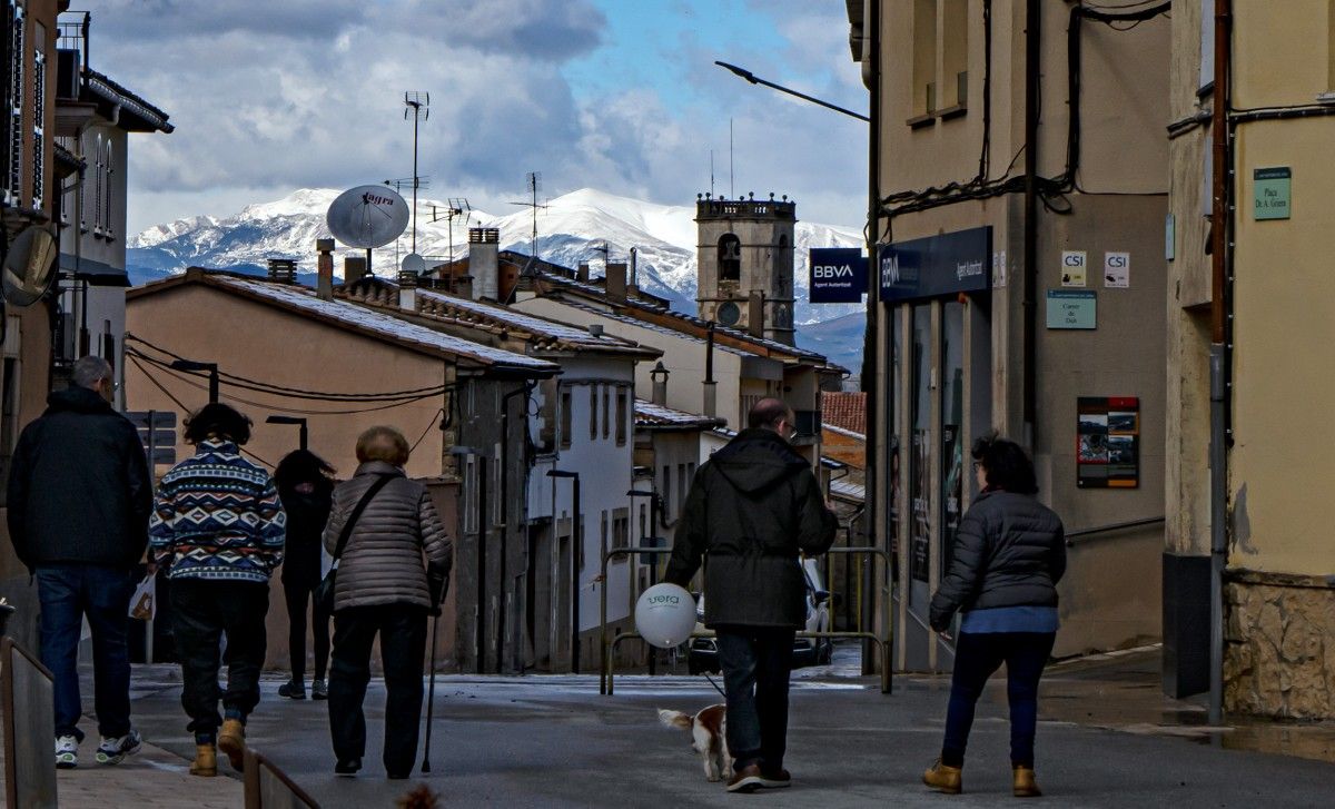 Sant Bartomeu del Grau (Osona), nevat