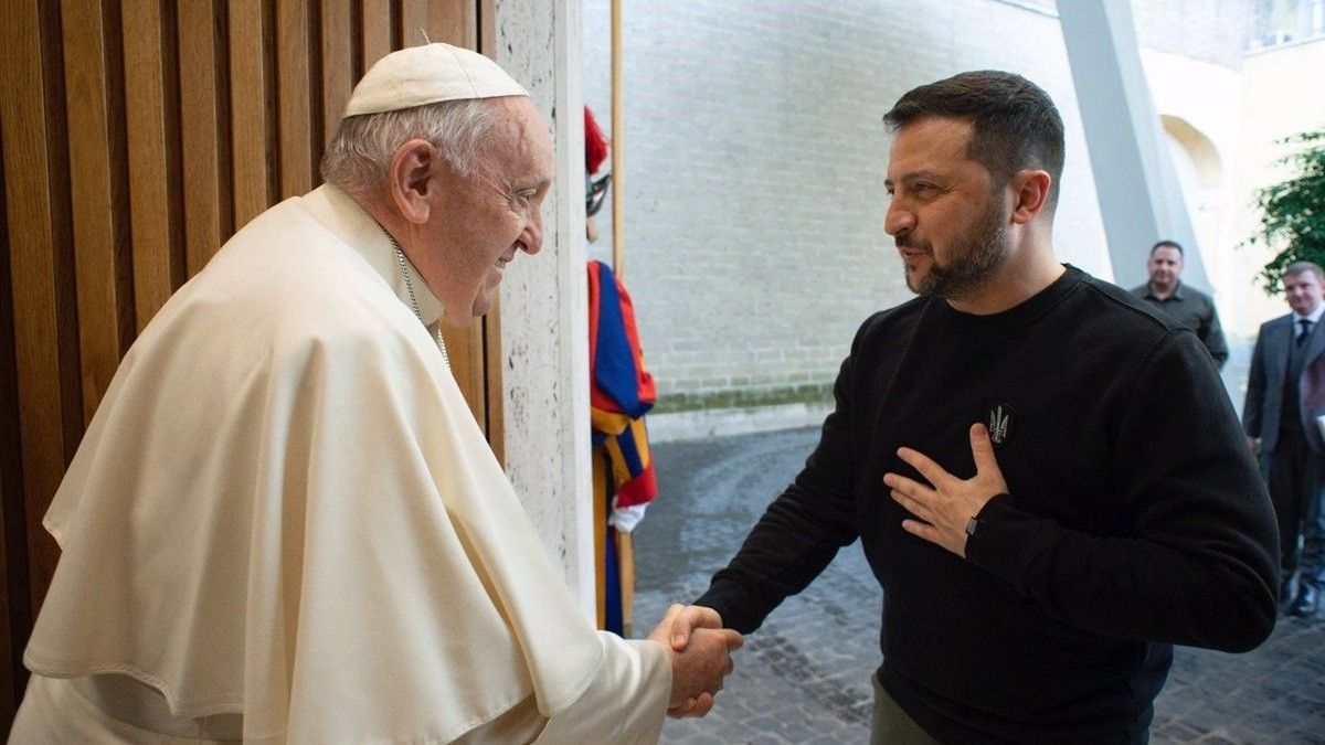 El papa Francesc i Zelenski, en una trobada al Vaticà