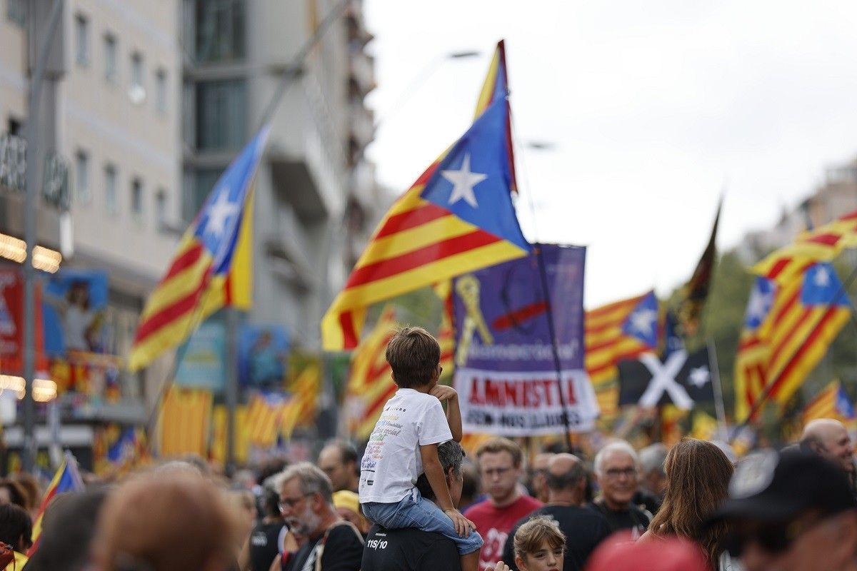 Manifestació de la Diada, a Barcelona.