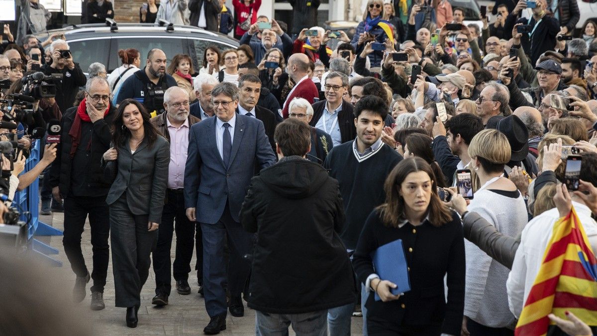 Carles Puigdemont, aquest dijous a Elna.