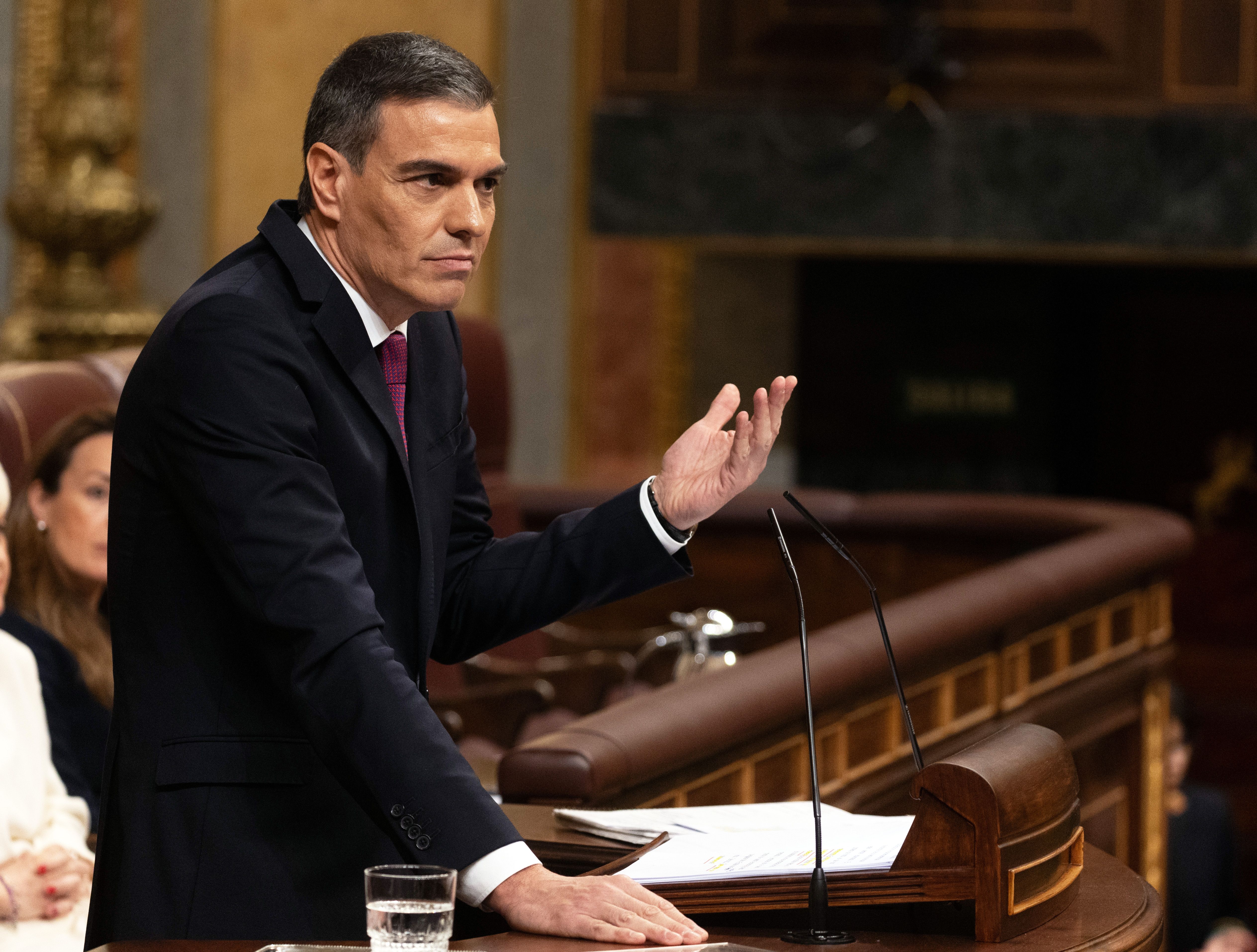 Pedro Sánchez, aquest dimecres a la sessió de control al Congrés.