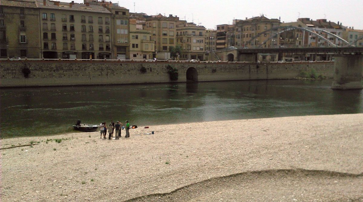 El riu Ebre, en el seu pas per Tortosa