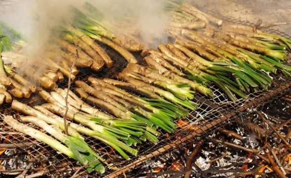 Els calçots, molt típics dels mesos de gener, febrer i març