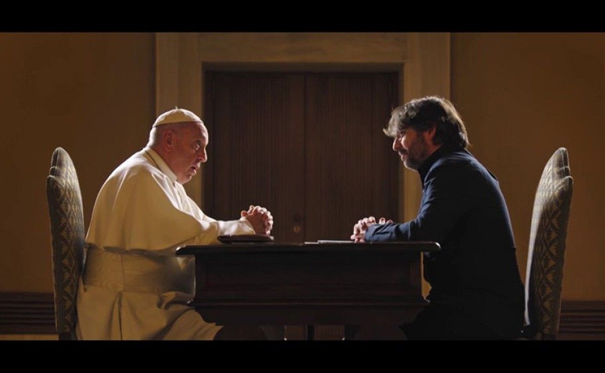 Jordi Évole, en l'entrevista amb el Papa