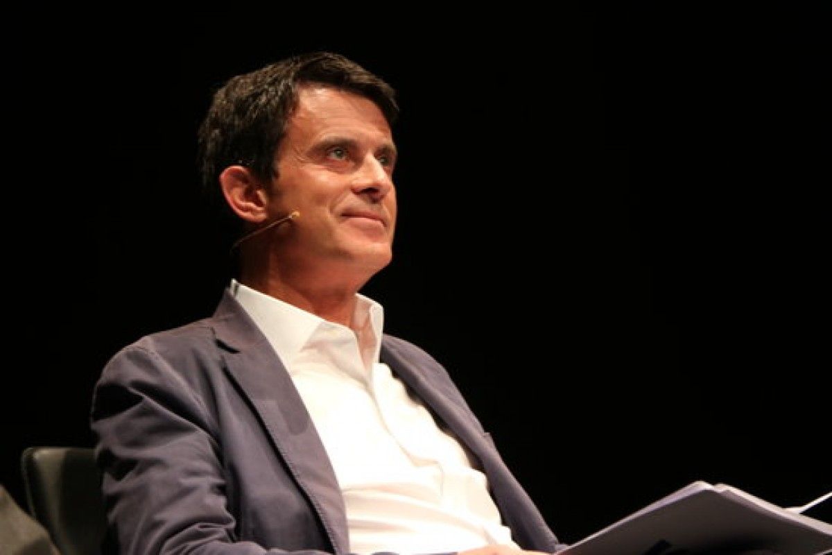 Manuel Valls, a l'acte de Barcelona Global.
