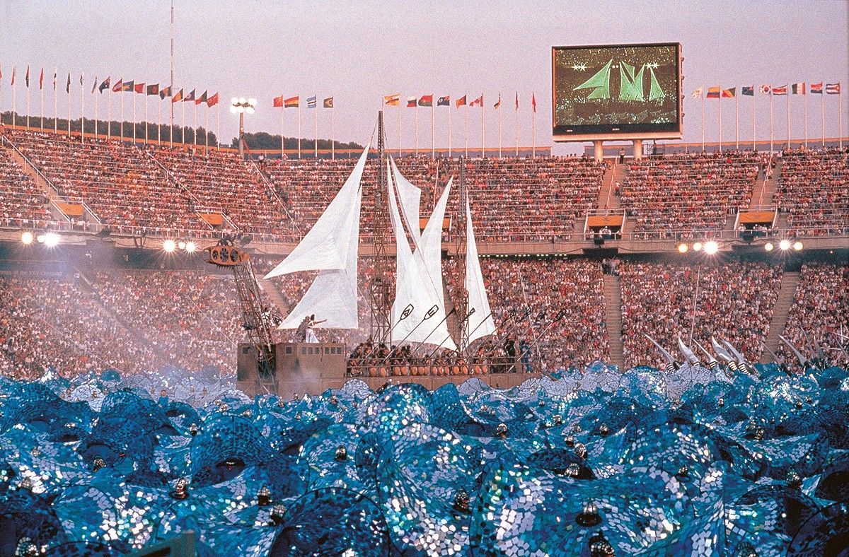 Representació de la Fura dels Baus als Jocs Oliímpics de Barcelona 92