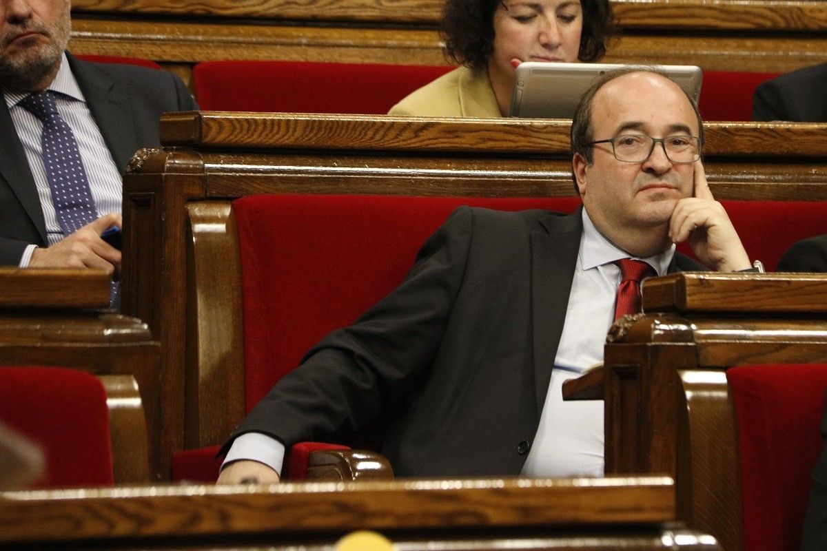 Miquel Iceta, aquest dimecres durant el ple del Parlament