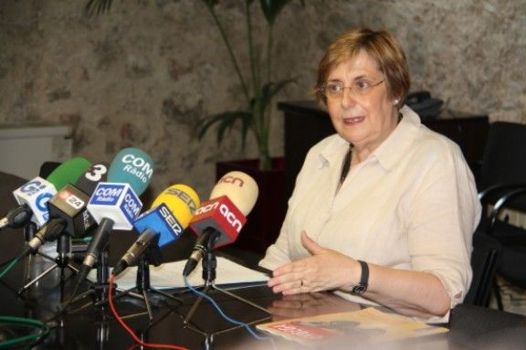 La rectora, Anna Maria Geli, ha explica els acords que s'han pres en el Consell de Govern de la UdG d'aquest dijous.