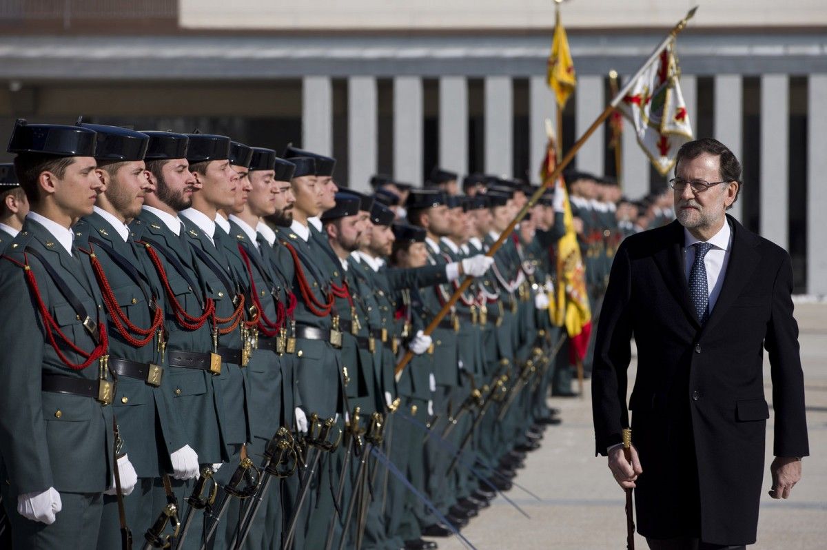Mariano Rajoy a l'escola d'oficials de la Guàrdia Civil a Aranjuez