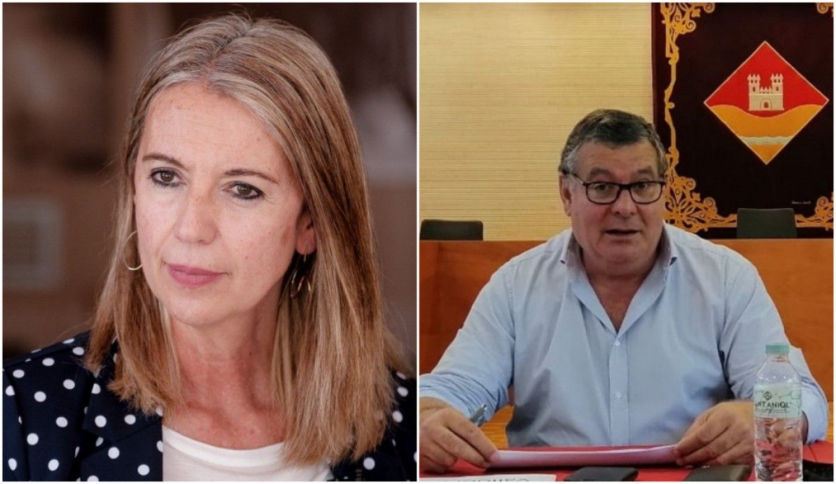 L'alcaldessa Mireia Ingla i el president de l'EMD de Valldoreix Josep Puig