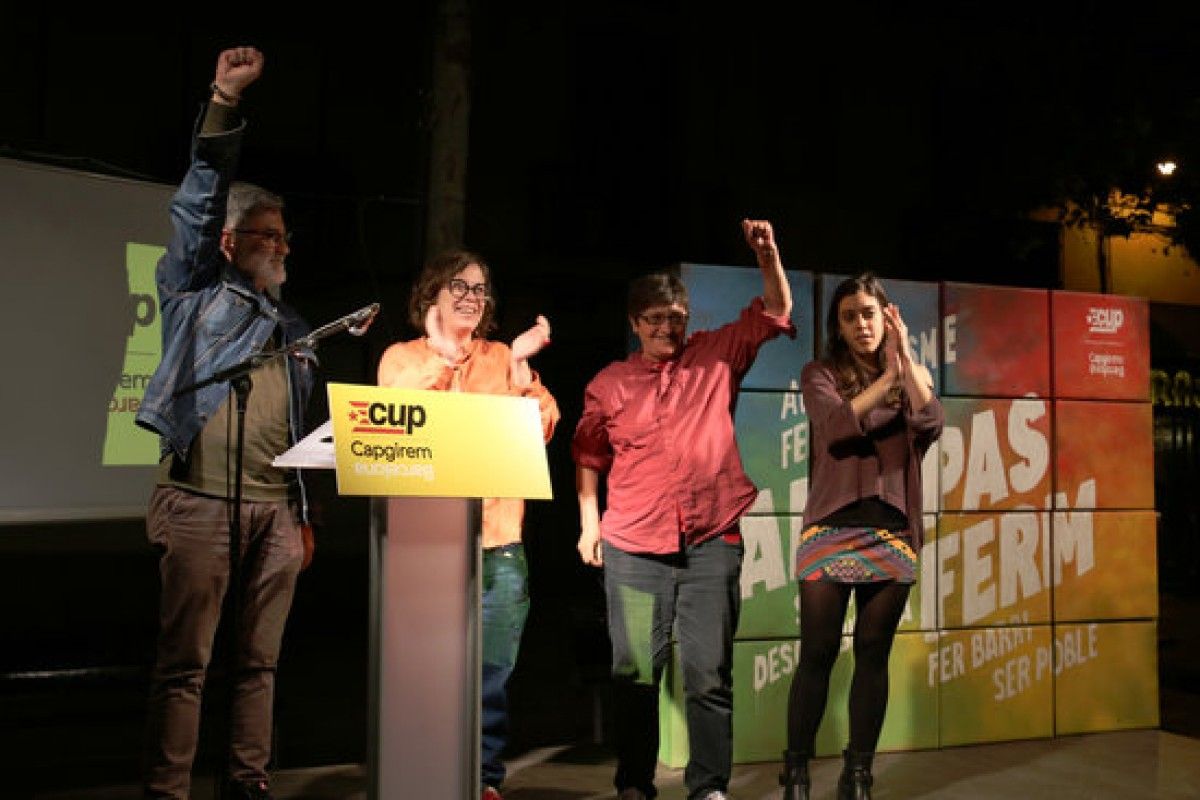Acte d'inici de campanya de la CUP de Barcelona.