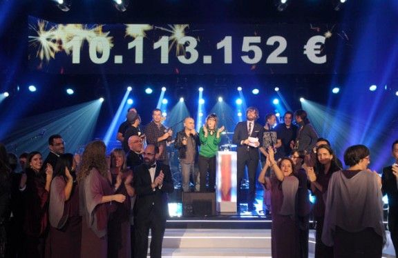 La Marató de TV3 va superar els 10 milions.